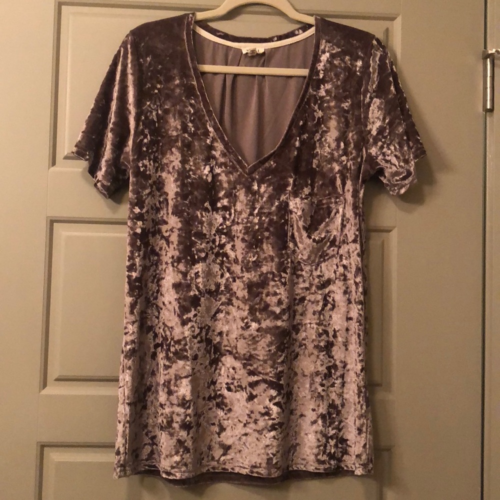POL Velvet Dusty Purple Tee
